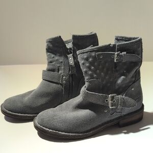 UGG Suede Ankle Moto Boots